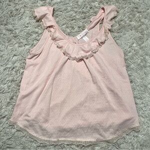 Oscar de la renta vintage y2k pink Lacey sleep camisole tank top size XL